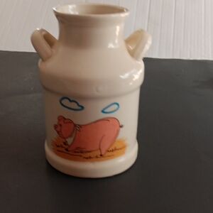 Ceramic Milk Jug with Pig Design